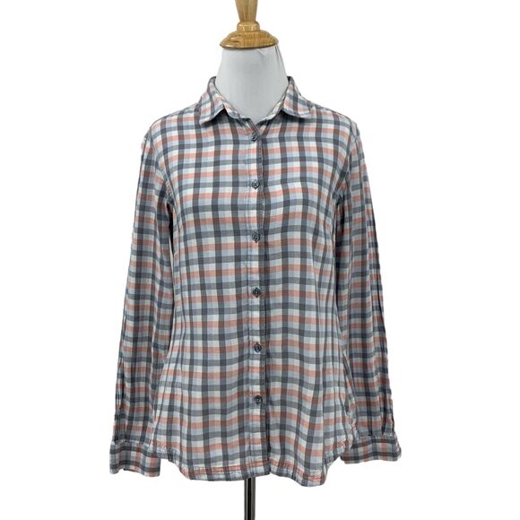 Columbia Shirt Women S Small Multi Plaid Collared Button Up Long Sleeve Outdoor - Picture 1 of 11